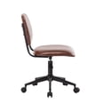 thumbnail image 3 of Porthos Home Kato Swivel Office Chair With PU Leather Upholstery, Low Back, Instant Adjustable Height And Durable Roller Caster Wheels (Armless Design Is Suitable For Small Offices And Home Studios), 3 of 6