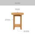 thumbnail image 6 of Better Homes & Gardens Vista Woven Coastal End Table, Light Honey, 6 of 14