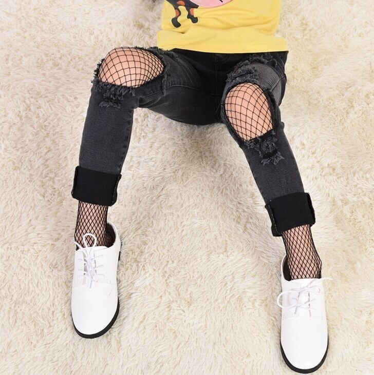 baby fishnet socks