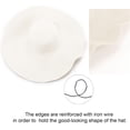 thumbnail image 5 of Beach Hats for Women Big Straw Wide Brim Summer Hat Floppy Foldable Roll up Cap Sun Hat UPF 50+, 5 of 5