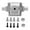 Silver, variant on ENYOUNG Aluminum Alloy Front and Rear Gearbox RC Car Upgrade Part for HBX 1/24 2098B Climbing Car Black 1.8 inches / 45 mm