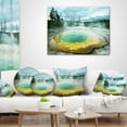 thumbnail image 4 of Designart Morning Glory Pool Under Clouds - Landscape Photography Throw Pillow - 12x20, 4 of 5