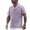 Purple, variant on Men's Casual Short Sleeve Button Down Fashion Shirt - Summer Lapel Solid Color Style for Comfortable Wear
