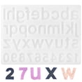 thumbnail image 1 of Molde de letras de números de 1 pieza molde de resina epoxi de cristal DIY molde de silicona hecho a mano, 1 of 8