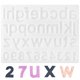 thumbnail image 1 of 1 pieza, números, letras, molde, accesorios de joyería, fabricación de molde, molde de resina epoxi, 1 of 5