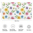 thumbnail image 3 of Pioneer Flower Floral Print Pattern Non Slip Microfiber Bathroom Rugs, Soft Rubber Backing Bath Mats for Bathroom Floor Tub and Shower,17"x30", 3 of 5