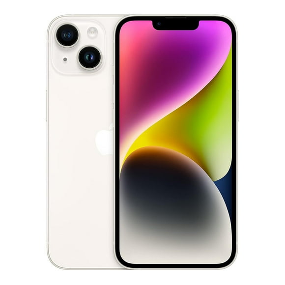 Smartphone Iphone 14 Ranura Sim 128GB Blanco Desbloqueado Reacondicionado