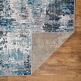 thumbnail image 4 of World Rug Gallery Distressed Modern Abstract Area Rug - Blue 2' x 7', 4 of 6