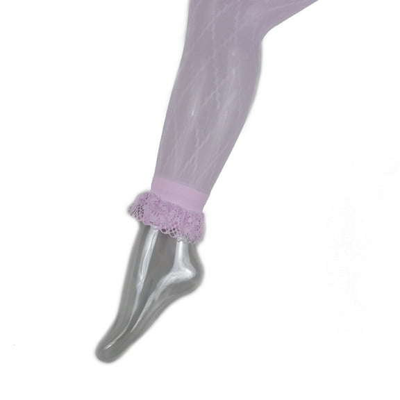 Wenchoice Pink Lace Trim Tight Girls L(5Y-6Y)