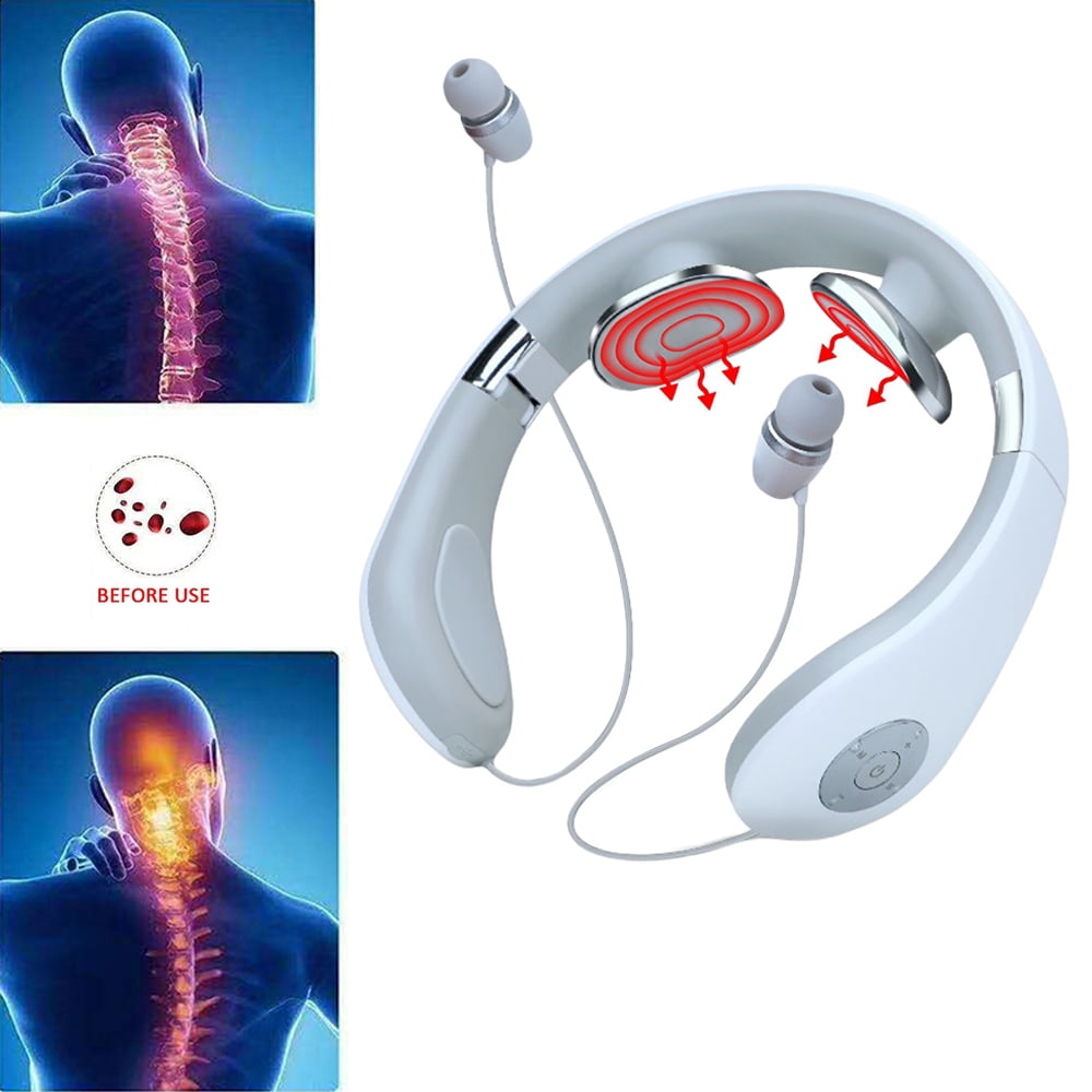 Dual Output Pulse Low Frequency Massager Spray Contact Back Neck Shoulders  Painless Massage,for Neck Waist Hlegs Back Massasser 23.10.18