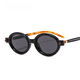 thumbnail image 2 of Gafas de sol con montura ovalada punk europea y americana, gafas lisas con personalidad retro a la moda, gafas de protección solar para PC, 2 of 5