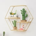 thumbnail image 5 of Nordic INS Style Iron Wall Shelf, Creative Wall-Mounted Decor Rack for Restaurant, Café, Milk Tea Shop & Home, 5 of 9