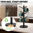 Mug Tree Rack XALMERIQ Mug Holder with 6 Hooks, Coffee Mug Tree Stand Decorative ...