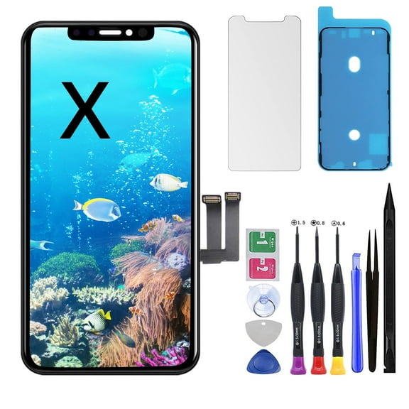 Screen Replacement for iPhone X-OLED display replacement kit & 3D touch digitizer LCD full Aassembly for Apple iPhone 10 5.8 inch Model A1865 A1901 a1902 with repair tools