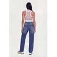 thumbnail image 4 of Women's Striped Ribbed Cropped Racerback Tank Top, 4 of 4