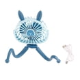 thumbnail image 1 of Mini ventilador portátil recargable por USB con trípode Flexible para cochecito de bebé, cama, escritorio, Camping y viajes, 1 of 10