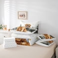 thumbnail image 6 of Homewish Kawaii Golden Retriever 7pcs Bedding Comforter Set,Pet Lovers Queen Bedding Sets,Gold Christmas Snowflake Queen Sheet Sets For Girls Boys,Luxury Bedroom Decor Reversible, 6 of 8