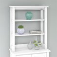 thumbnail image 2 of Bush Furniture Broadview Collection - Bookcase hutch - 2 shelves - laminated wood - pure white, 2 of 7