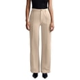 thumbnail image 1 of Women's Elastic Button Knit Wide Leg Loose Fit Casual Pants - Comfortable, Versatile & Machine Washable, 1 of 4