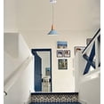 thumbnail image 5 of FSLiving 3-Light 100 Lumens Multi-Function LED No Cord Remote Control Battery Run Wood Aluminum Pendant Light for Aisle Laundry-Easy Installation,Dimmable - Battery Not Included (Blue), 5 of 6