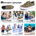 thumbnail image 2 of JENN ARDOR Women's Canvas Shoes Low Cut Canvas Sneaker Casual Walking Shoes, 2 of 8