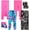 Black Tie-Dye/Pinks, variant on dELiA*s Girls Athletic Leggings - 4 Pack Activewear Leggings with Headband (Sizes: 7-16)