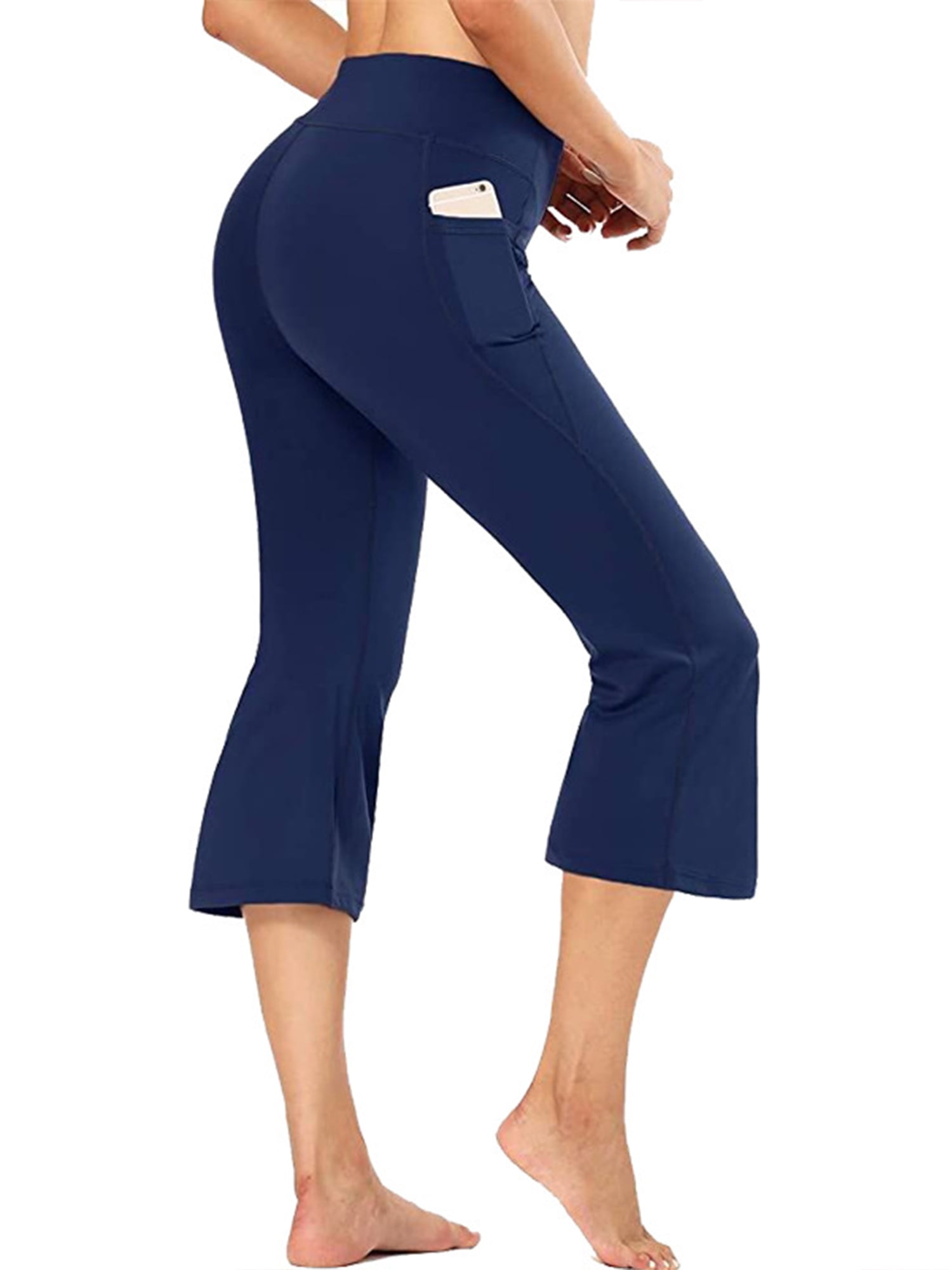 BALEAF Bootcut Yoga Pants for Women with Pockets High Waisted Workout Flare Crop Work Pants 
