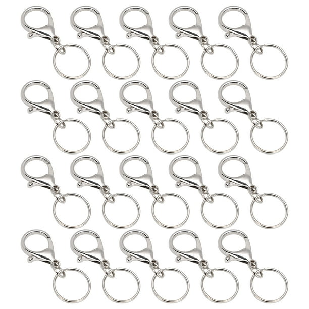 Estink Key Chain Clip, Swivel Lanyard Snap Hook, 20pcs Durable With Clip For Lanyard Key Chain 21x35mm Big Clip With 22mm Inner Diameter Key Ring
