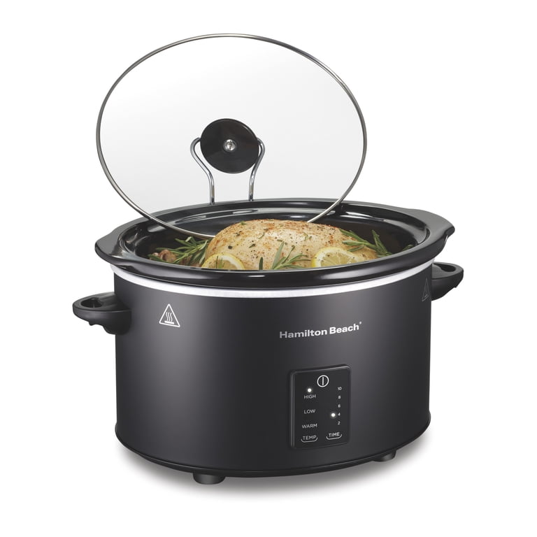 Hamilton Beach 5-Quart Programmable Slow Cooker, Black photo 1