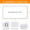 thumbnail image 4 of 4 ft. x 6 ft. Clear Tarp Heavy Duty Waterproof with Eyelets for Camping, Patio Pergola Garden Canopy Rainproof, 4 of 5