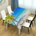 thumbnail image 6 of Coolnut Summer Beach Rectangle Tablecloth,Dinner Table Cover for Outdoor & Indoor Patio, Picnic, BBQ, Holiday Party 60x120In, 6 of 7
