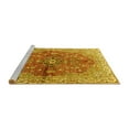 thumbnail image 2 of Ahgly Company Machine Washable Indoor Rectangle Persian Yellow Traditional Area Rugs, 2' x 4', 2 of 4
