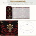 thumbnail image 4 of Vintage Lampshades 2 Pack Classic Red Gold Baroque Damask Black 13"x13"x10" Light Shade for Table Lamps Floor Lamp Shades Lampshade Replacement Easy Assembly Moody Burgundy Decor, 4 of 8