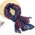 thumbnail image 3 of Mgmyaa Scarfs for Women Lightweight Elegant Floral Print Sheer Scarfs Shawls Wraps, 3 of 3