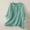 *Green, variant on Women's Lapel Collar Crew Neck Short Sleeve Shirt,Casual Solid Color Loose Summer Top Light Blue,Women's Plus L