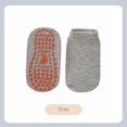 thumbnail image 2 of 10uds. Calcetines Tobilleros Cómodos Padre-Hijo para Yoga Barre Pilates ( L) Gris, 2 of 3