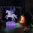 thumbnail image 3 of Uruzuo Unicorn Night Lights for Girls Bedroom,3D Illusion Night Light Lamp,7 Colors Touch Control,16 Colors Remote Control,Unicorn Room Decor for Girls Bedroom,for Christmas,Birthday,Holiday Gifts, 3 of 7