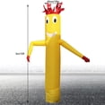 thumbnail image 3 of Miumaeov 10 Foot Tall Inflatable Tube Man Air Powered Dancing Puppet Guy for Outdoor Advertising Yellow, 3 of 11