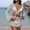 #4White, variant on Byworldtasic Womens Crochet Swimsuit Coverups 2 Piece Bathing Suit Cover Up Long Sleeve Tie Front Crop Top Mini Skirt Sets