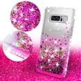 thumbnail image 2 of Compatible for Samsung Galaxy Note 8 Case, with [Temper Glass Screen Protector] SOGA Diamond Glitter Liquid Quicksand Cover Cute Girl Women Phone Case [Clear/Pink], 2 of 6