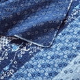 thumbnail image 3 of Lush Decor, Navy Royal Empire Quilt Striped Pattern Reversible 3 Piece Bedding Set, Full Queen, 3 of 4