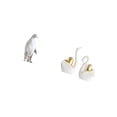 thumbnail image 5 of CoudarTitie Elegant Resin Animal Figurine Collection Featuring Penguin and Swan Sculptures Perfect for Housewarming Tabletop Bar Bedroom Office and Bookshelf Decor, 5 of 8