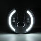 thumbnail image 5 of Ojo de ángulo de Halo de faro LED redondo de 200 W de 7 pulgadas para Jeep Wrangler JK TJ LJ 97-17, 5 of 9
