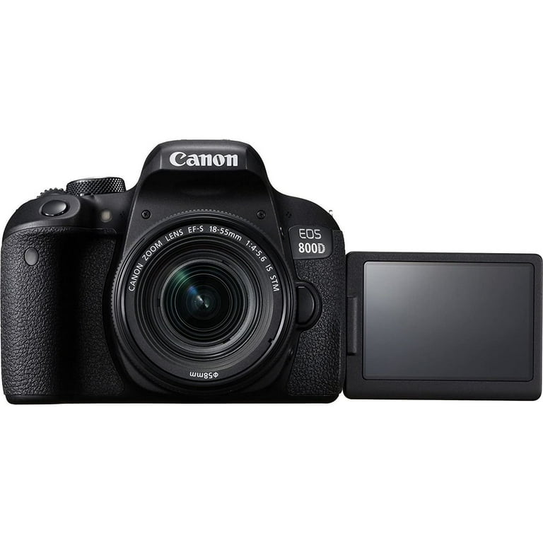 Canon EOS 800D/T7i DSLR Camera with 18-55mm IS STM Lens and Sleek