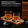 thumbnail image 3 of Fkszll Whiskey Stones Gift Set, Whiskey Glass Set Gifts for Men,2 Cup Mat, 8 Granite Chilling Whisky Rocks - Best Gifts for Men Dad Husband Boyfriend Birthday Present, 3 of 9