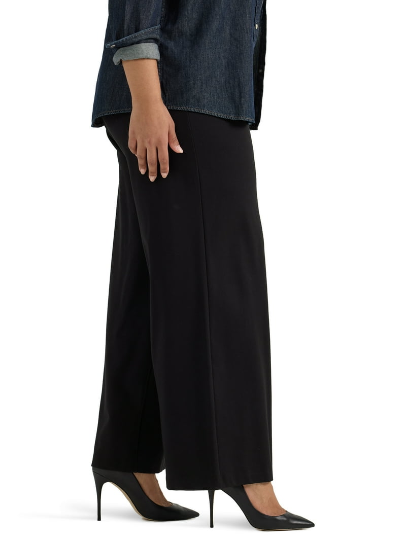 Lee Women's Plus Ultra Lux Comfort Wide Leg Pant Mid-Rise Regular