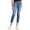 Blue, variant on Moussy Vintage Womens Denim Distressed Skinny Jeans