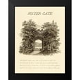 thumbnail image 2 of Repton, Humphry 15x18 Black Modern Framed Museum Art Print Titled - Water-Gate, 1813, 2 of 5