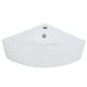 thumbnail image 2 of Fregadero de baño esquinero moderno, lavabo de cerámica blanca de alta calidad para guardarropas, 2 of 11