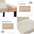 thumbnail image 5 of VECELO Upholstered Dining Chairs, Modern Fabric High Back Chair with Wood Legs for Kitchen, Living Room, Set of 2, Beige, 5 of 9